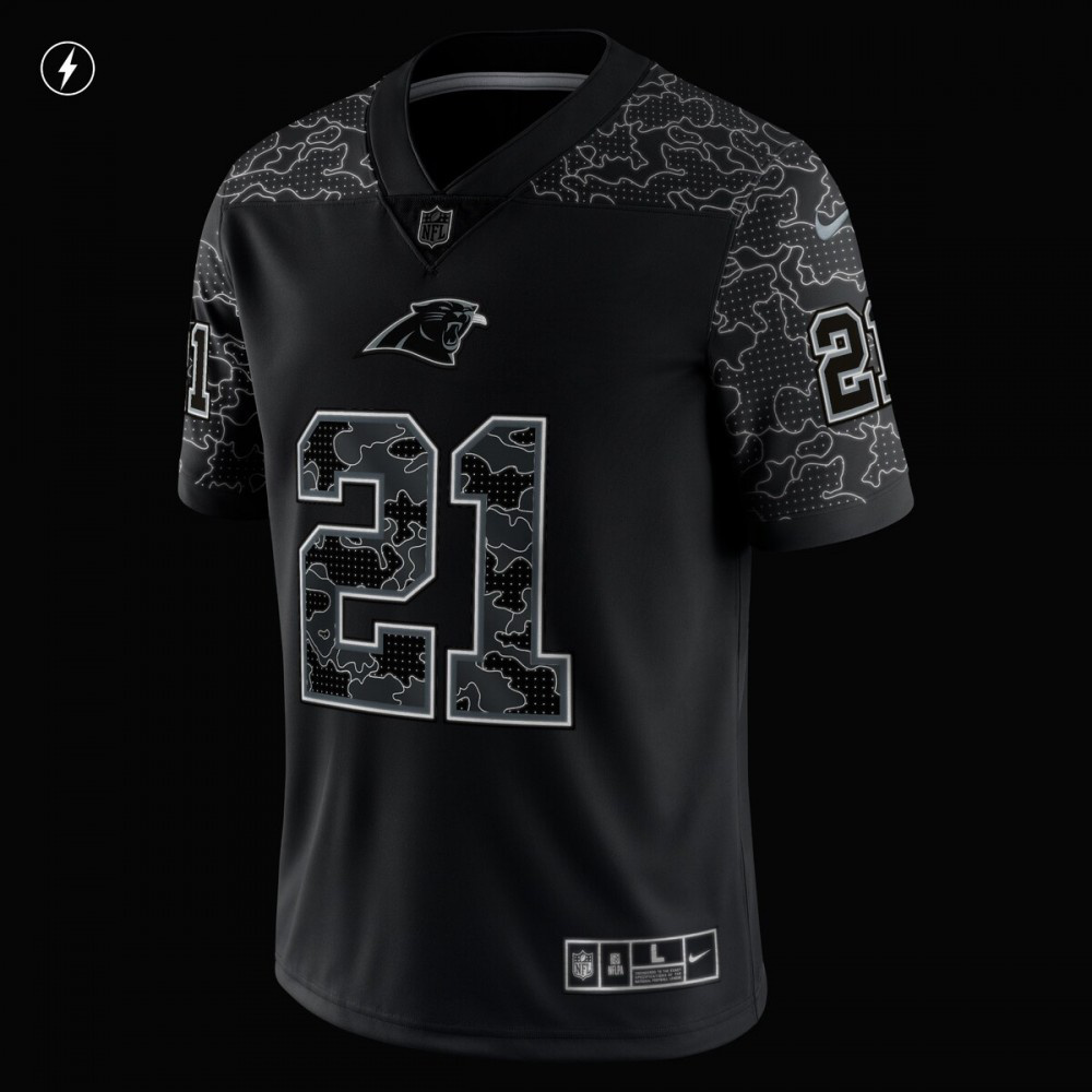 Jeremy Chinn Carolina Panthers Nike RFLCTV Limited Jersey - Black-GridironStore